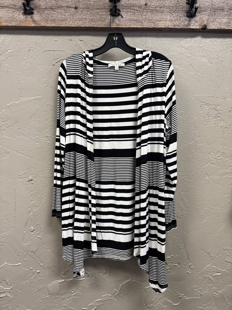 CYRUS HOODED OPEN CARDIGAN