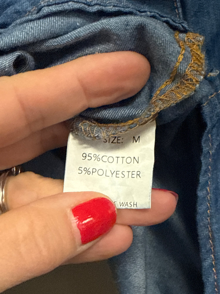 PEARL SNAP FRONT TIE SHIRT