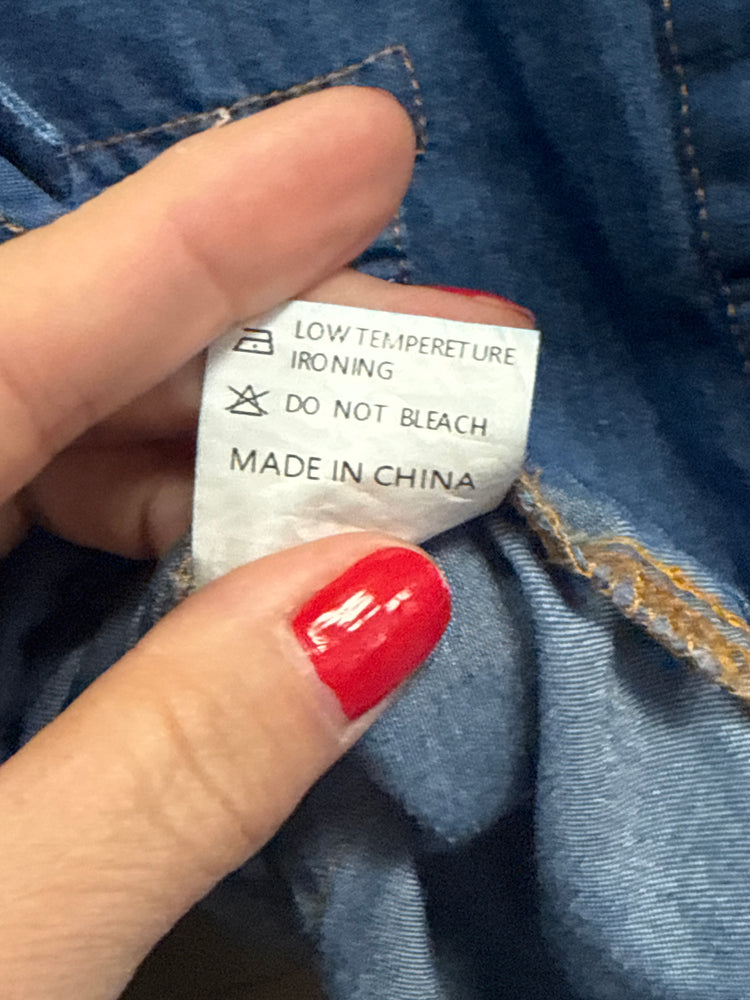 PEARL SNAP FRONT TIE SHIRT