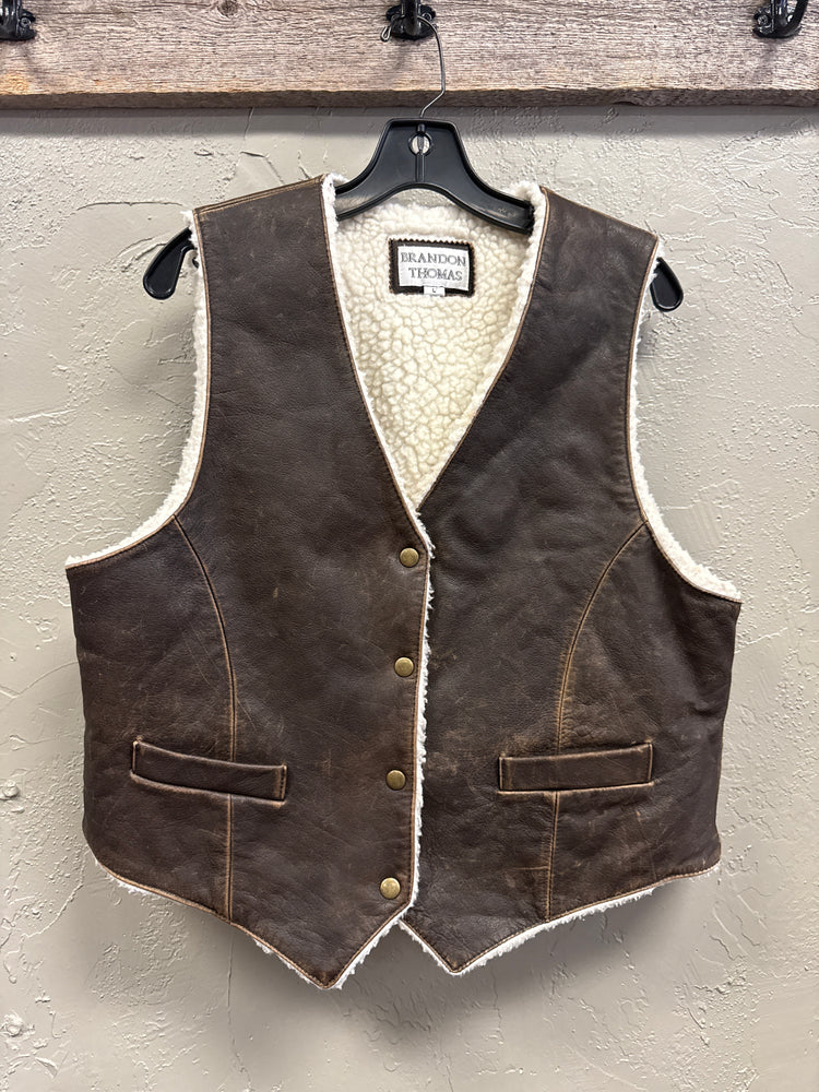 VTG BRANDON THOMAS SHEARLING VEST