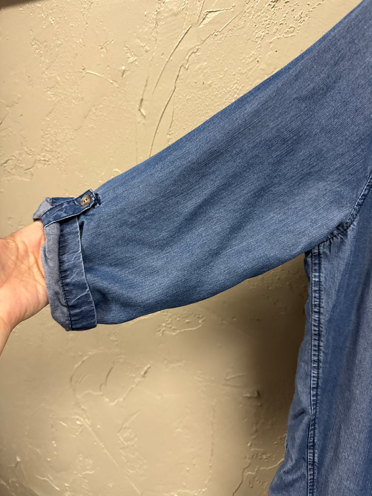 RENEE C CHAMBRAY TOP