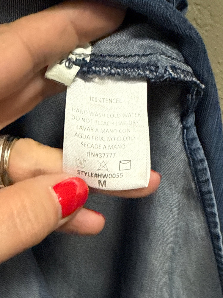 RENEE C CHAMBRAY TOP