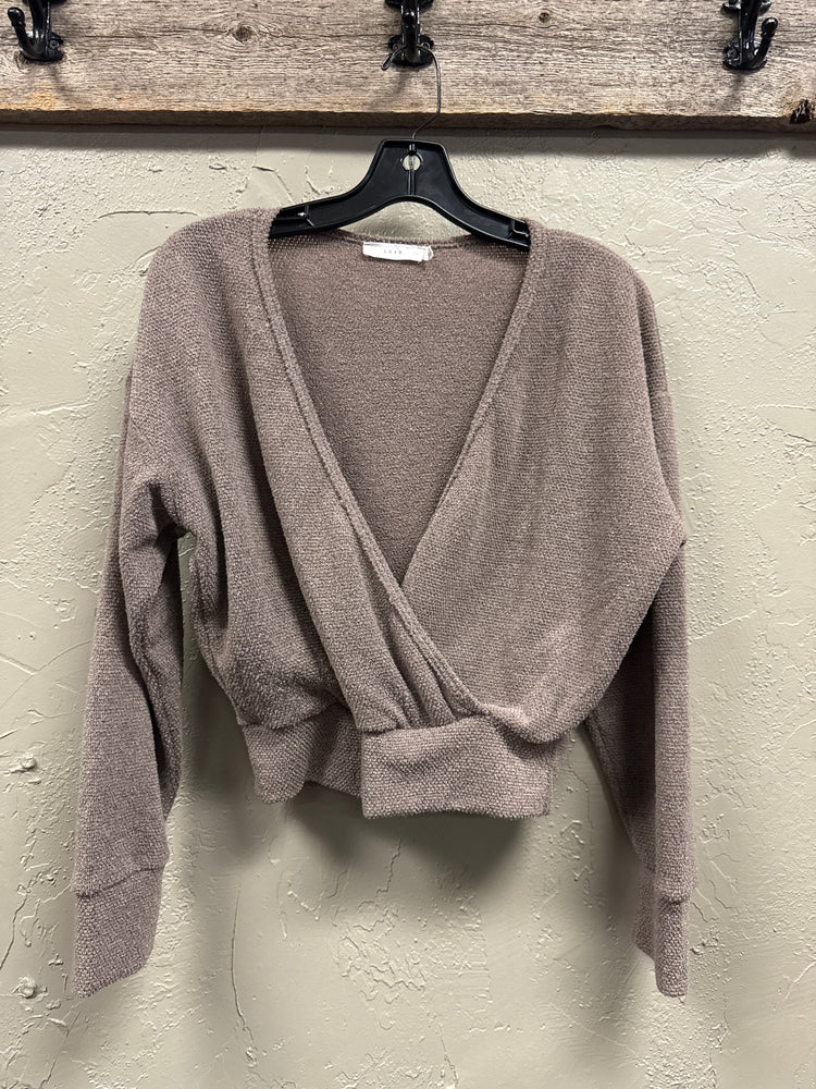 LUSH CROSSOVER CROP SHIRT