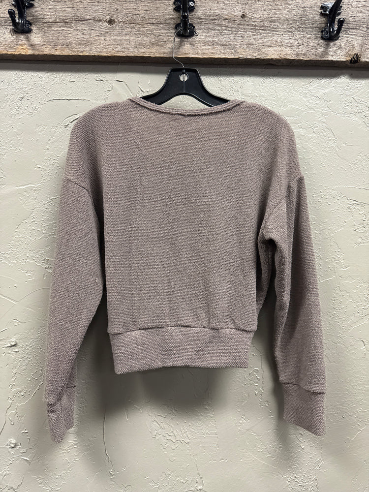 LUSH CROSSOVER CROP SHIRT