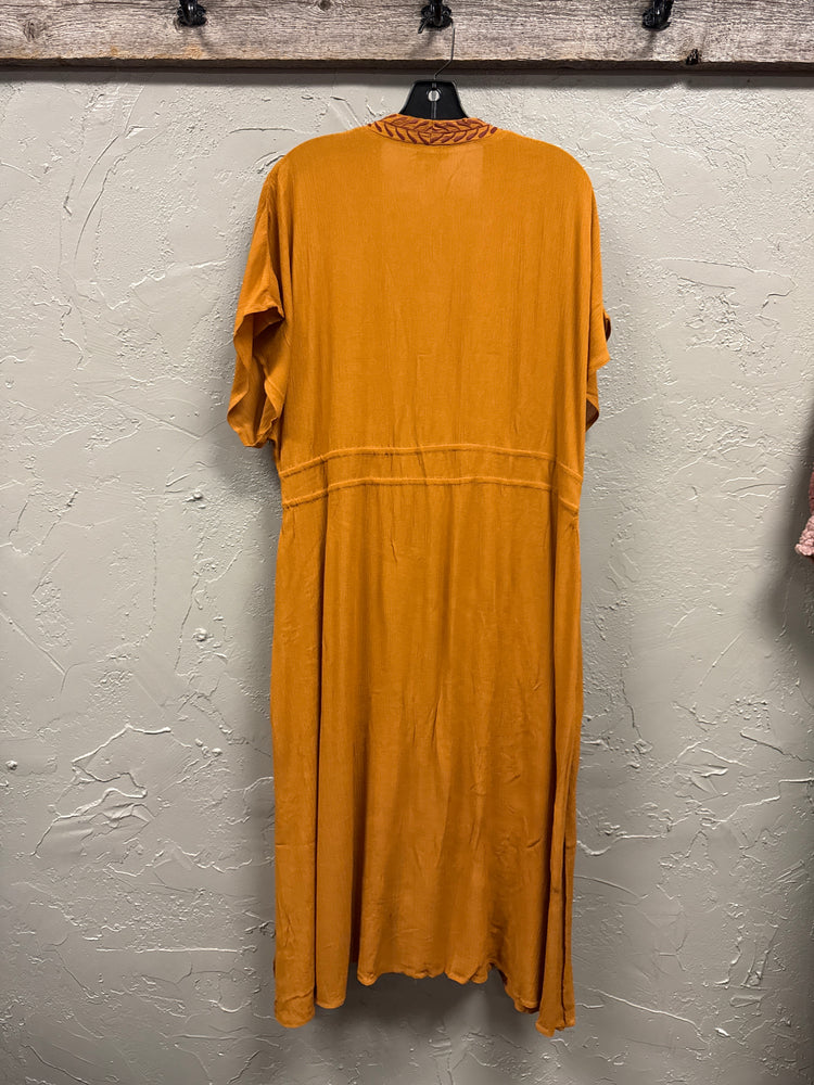NWT CURATIONS EMBROIDERED DUSTER