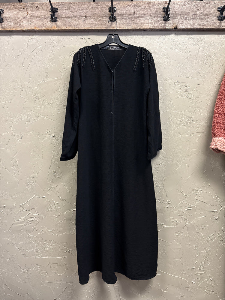 ALMOTAHJEBA BEADED ABAYA