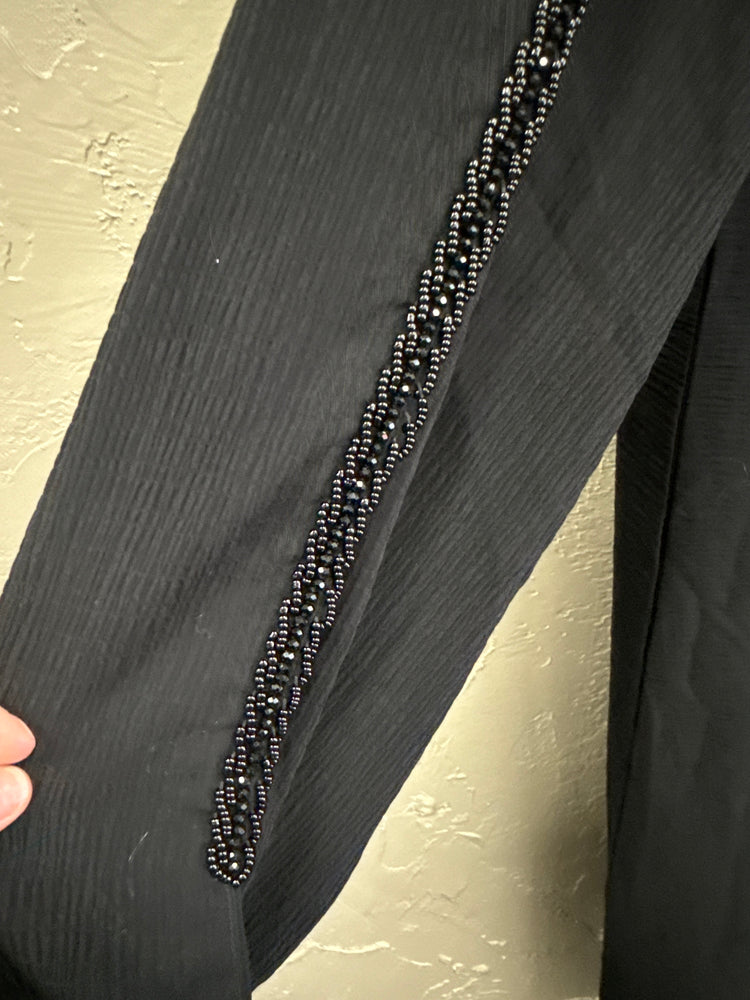 ALMOTAHJEBA BEADED ABAYA