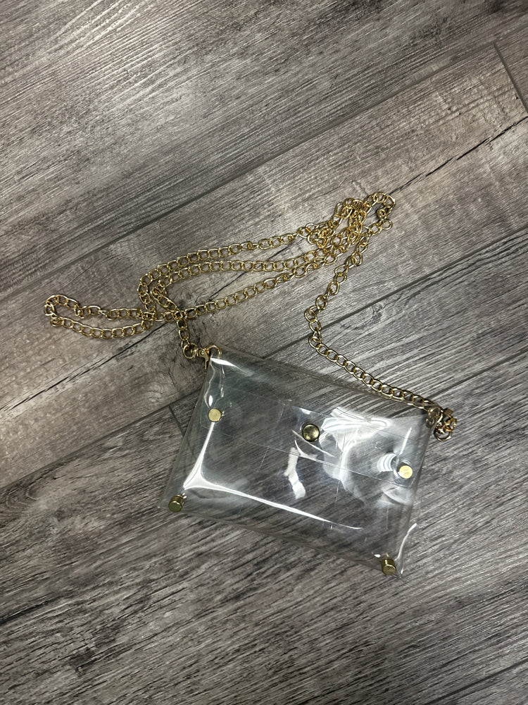 NWOT CLEAR CROSSBODY BAG