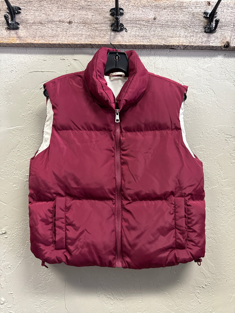 NWOT CROP PUFFER VEST