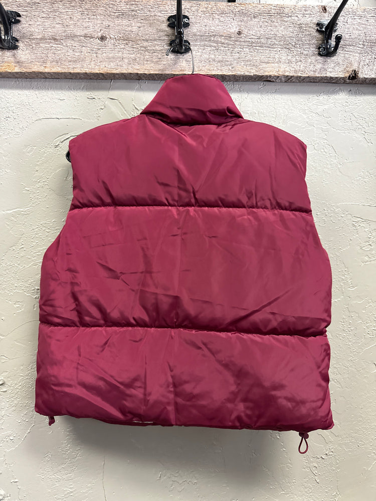 NWOT CROP PUFFER VEST