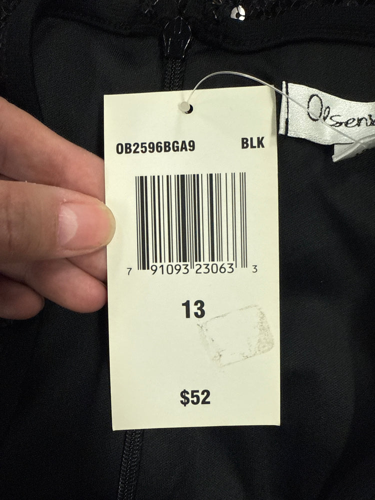NWT OLSENBOYE SEQUIN PENCIL SKIRT (org$52)