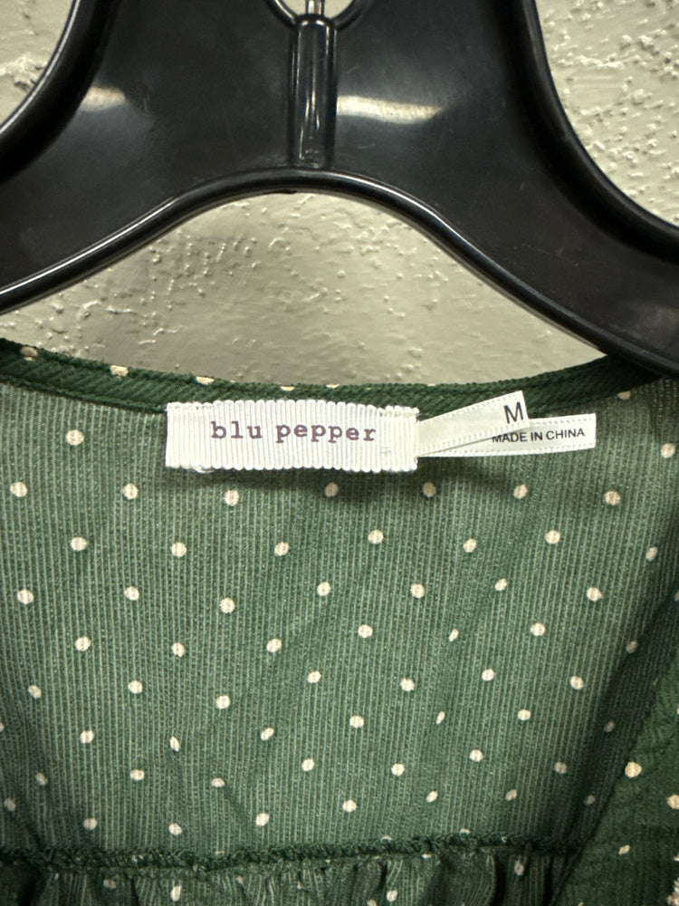 BLU PEPPER TIE FRONT BLOUSE