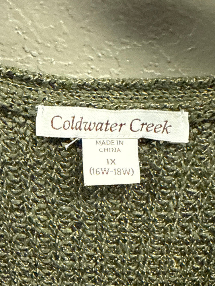 COLDWATER CREEK LOOSE KNIT SWEATER