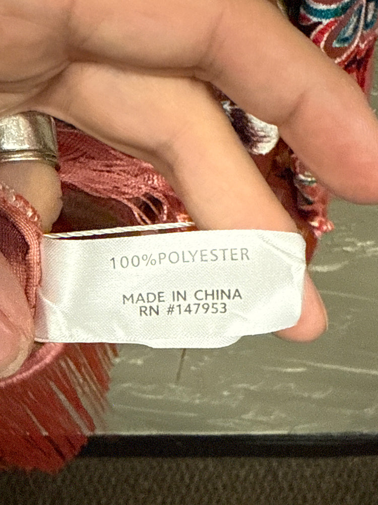 NWOT VELVET FLORAL KIMONO