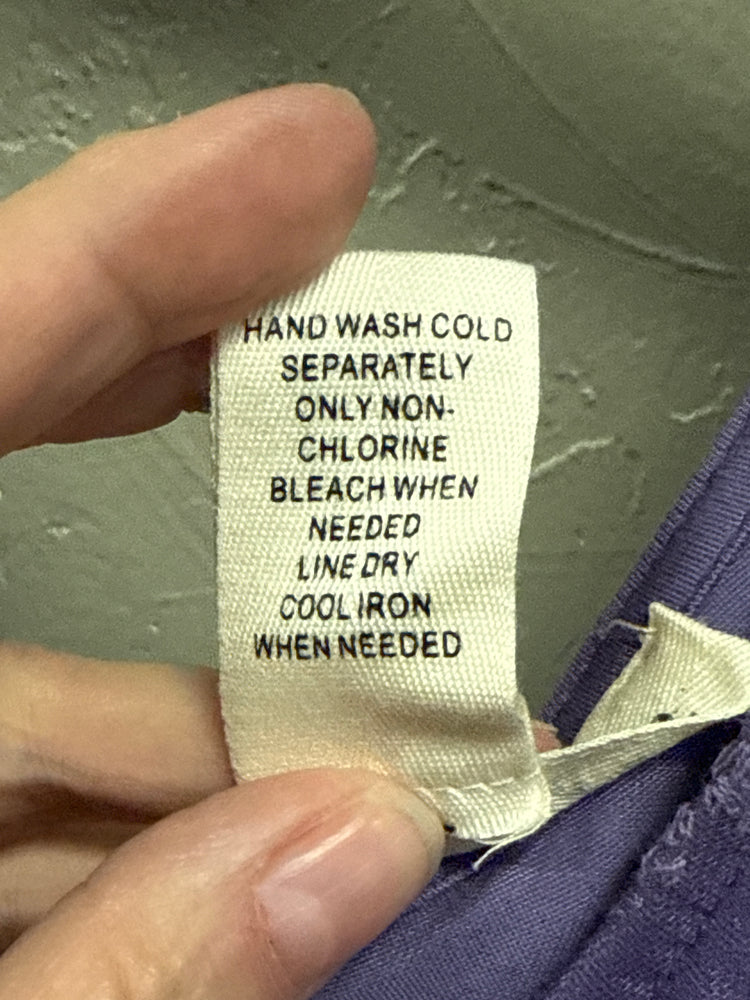 NWOT INDIGO THREAD MESH OVERLAY TOP