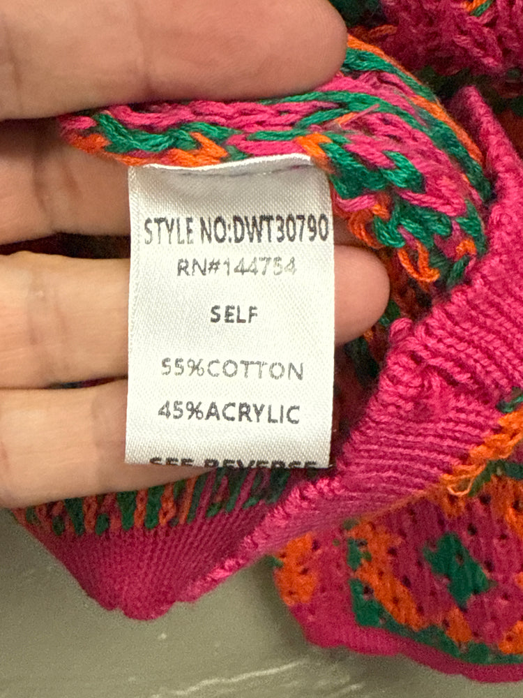 NWT DAVI&DANI CROCHETED SWEATER