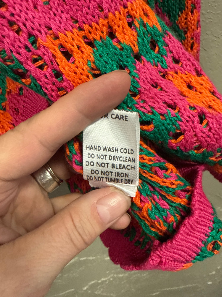NWT DAVI&DANI CROCHETED SWEATER