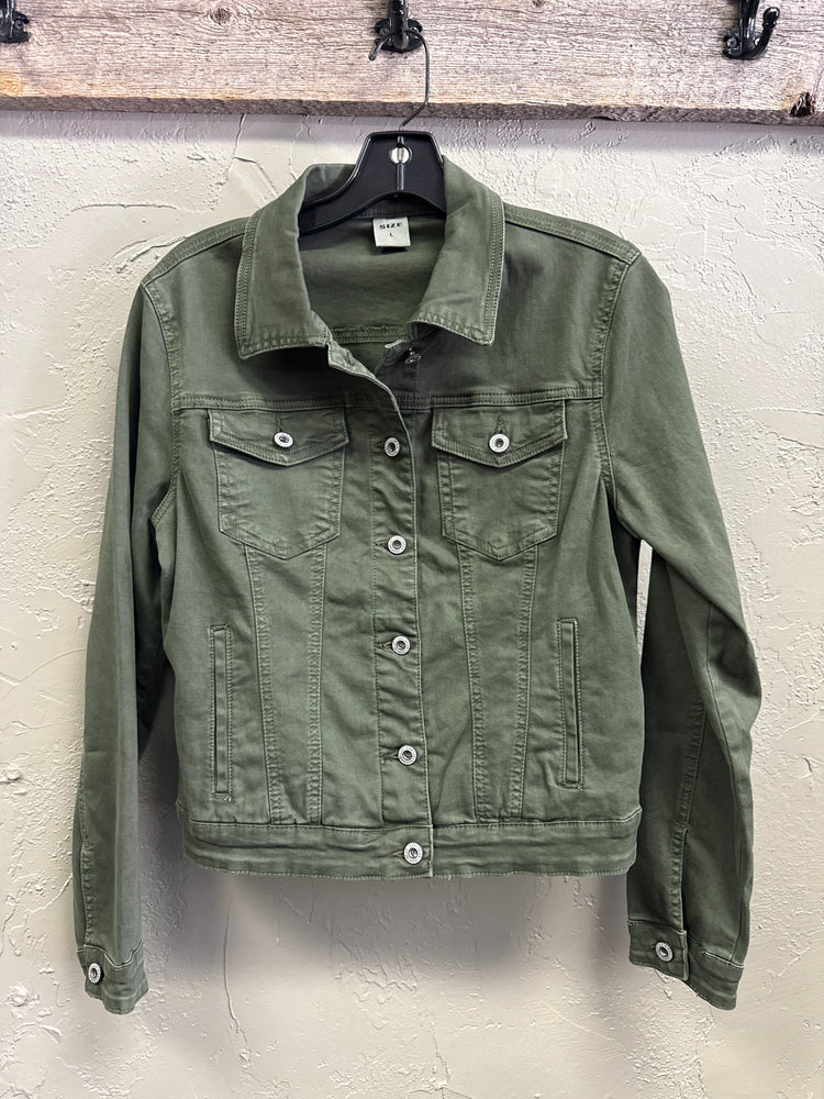 COTTON BLEND TRUCKER JACKET