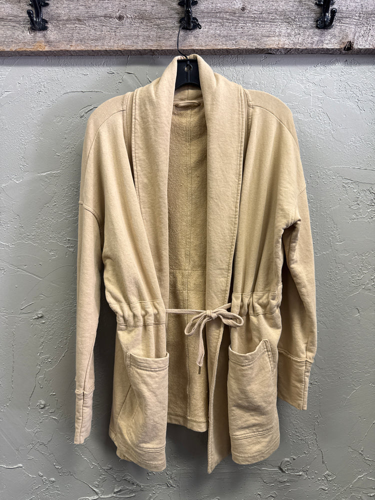 TERRY TIE FRONT JACKET