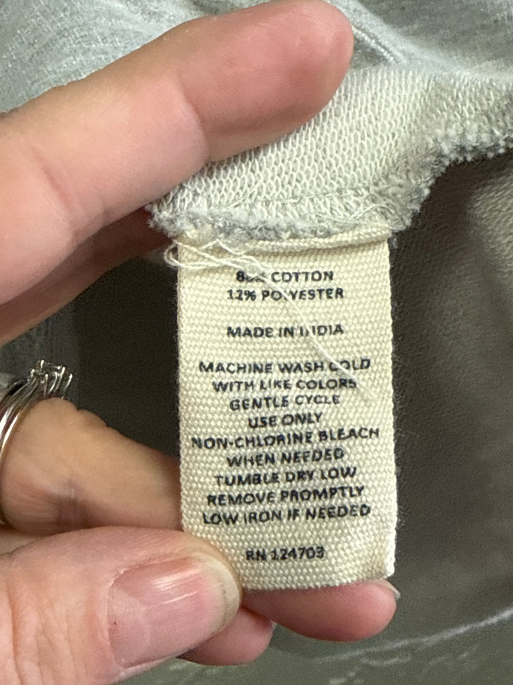 INDIGO THREAD HI-LO PULLOVER