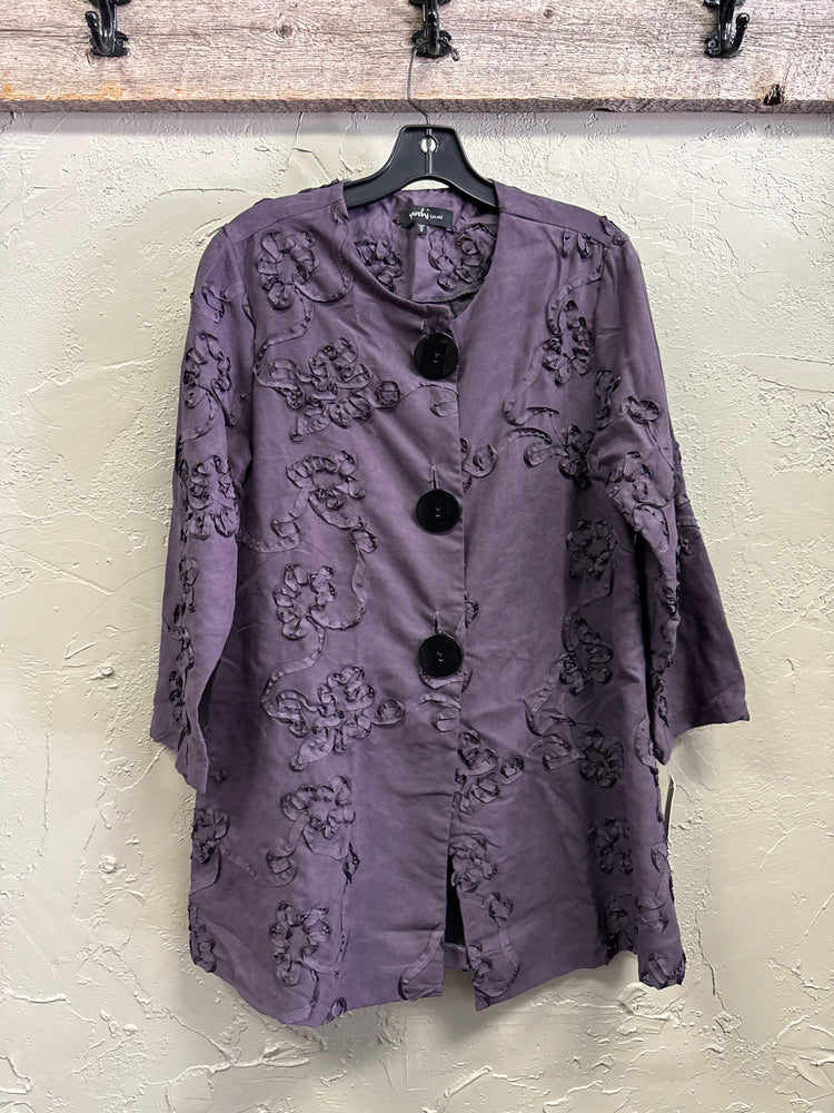 NWT YUSHI RUFFLE ACCENT JACKET (org$148)