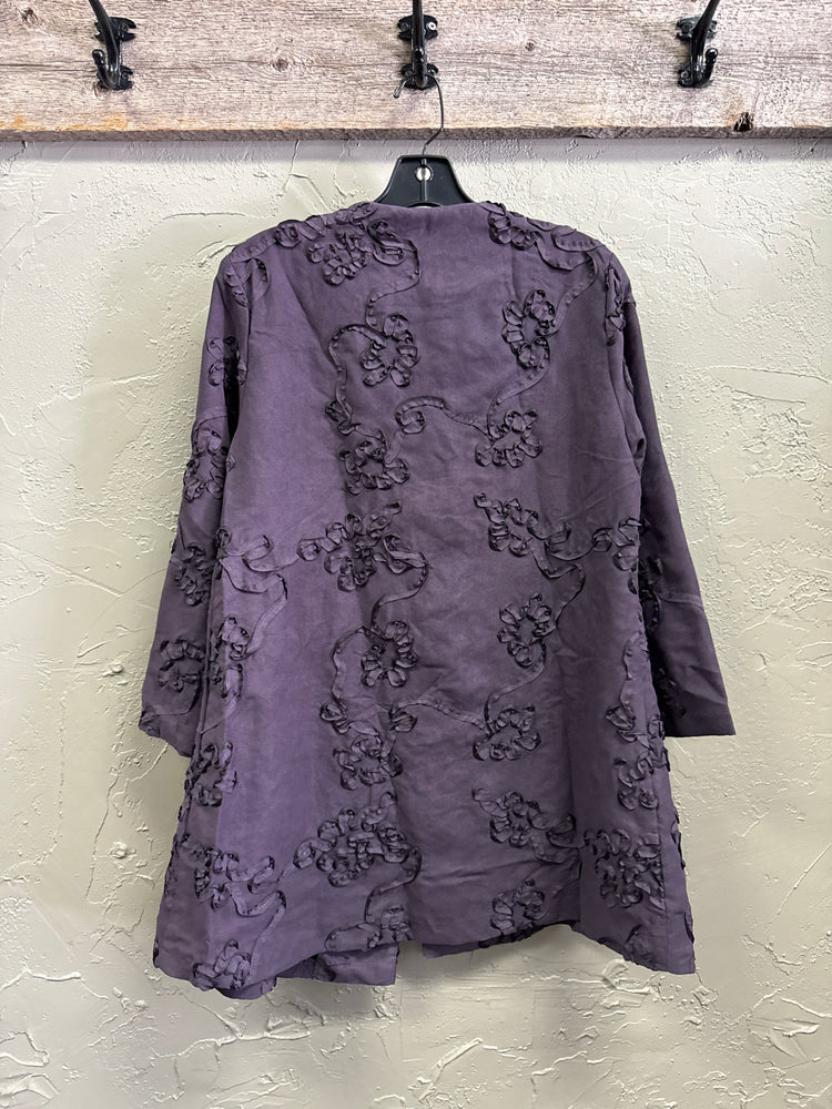 NWT YUSHI RUFFLE ACCENT JACKET (org$148)