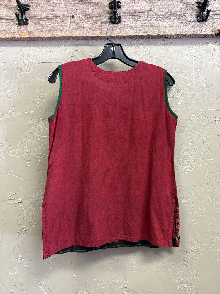 MADE IN INDIA COTTON SLEEVELESS SHIRT