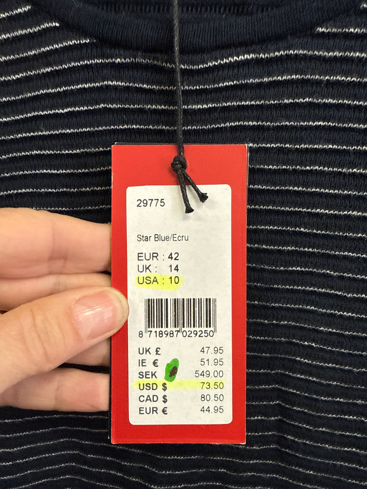 NWT YEST STRIPED PULLOVER (org$74)