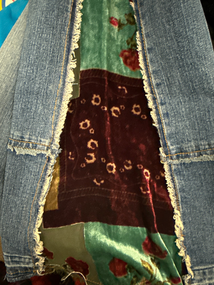 ALLEN B VELVET FLARE JEAN