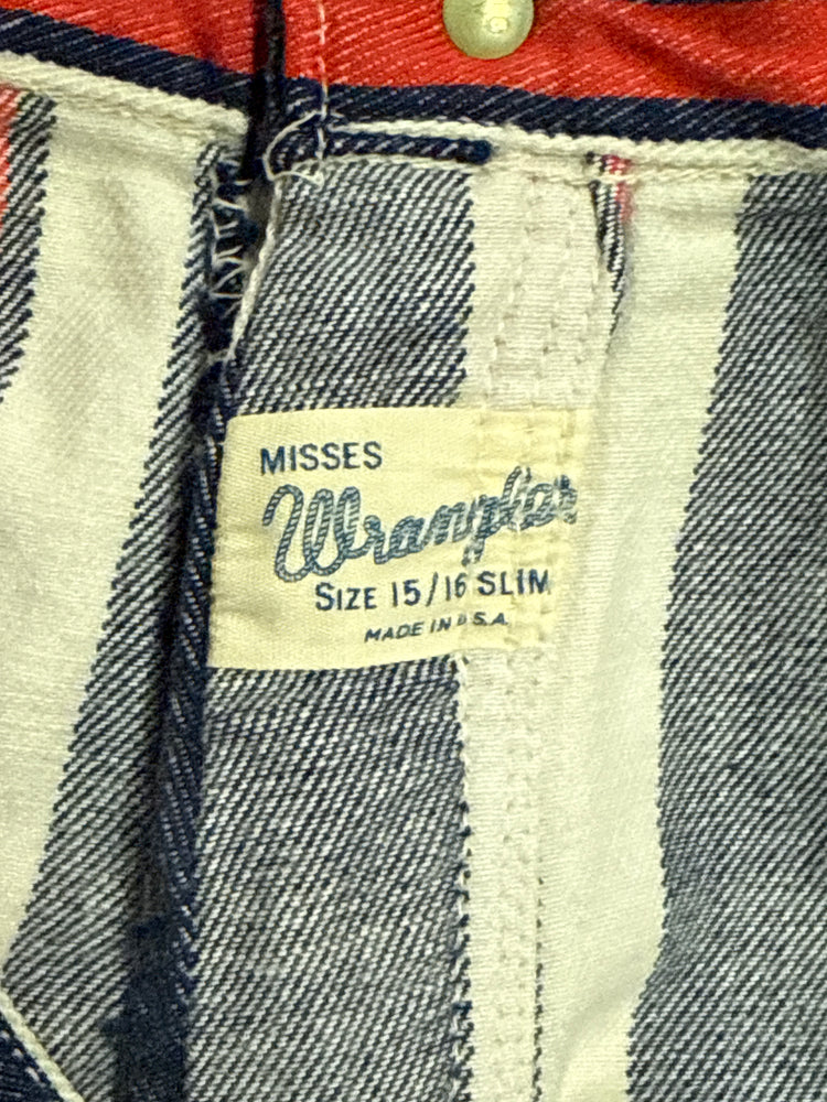 VTG 60’s WRANGLER HIPPIE STRIPED JEAN