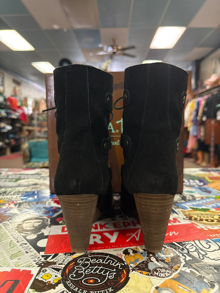 NWOT SUEDE WEDGE BOOT (org$159)