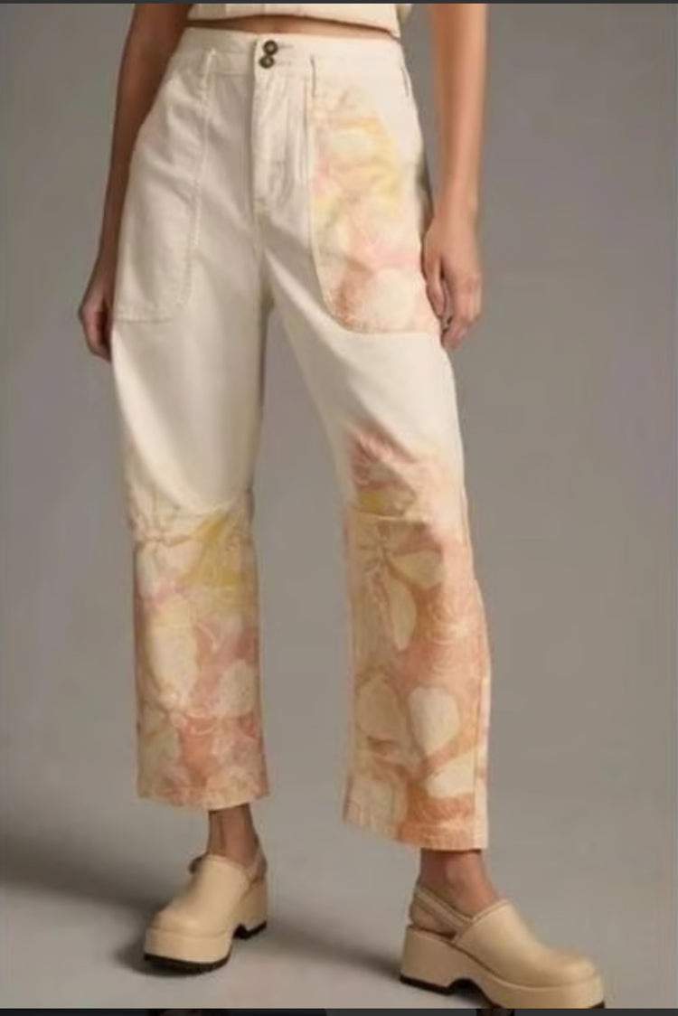 PILCRO KNEE-TUCK PANT (org$128)