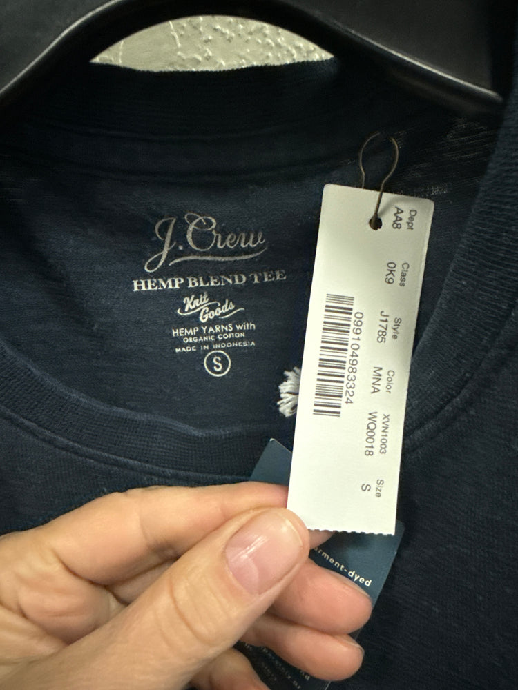 NWT J CREW HEMP BLEND TEE