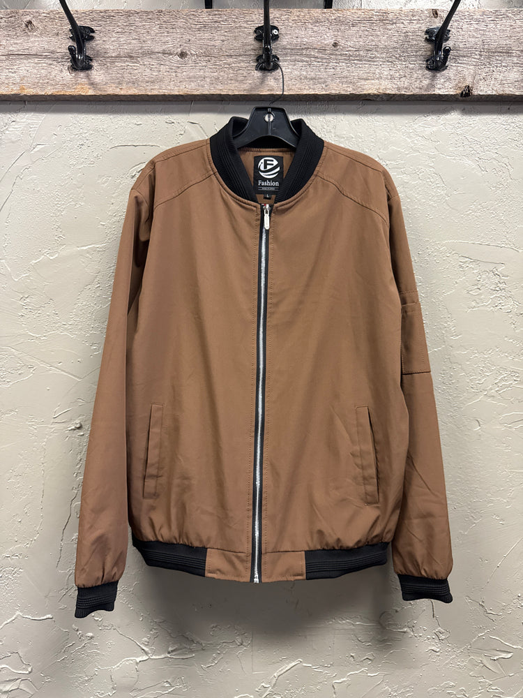 FASHION FULL ZIP BOMBER JACKET