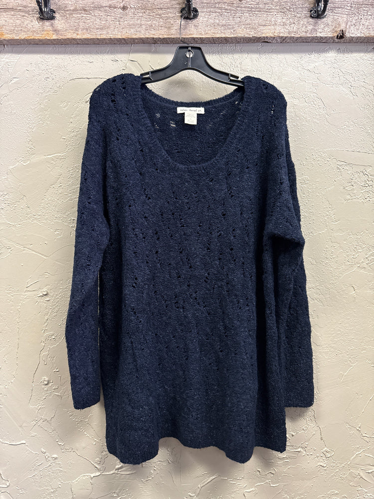 NWOT INDIGO THREAD SWEATER
