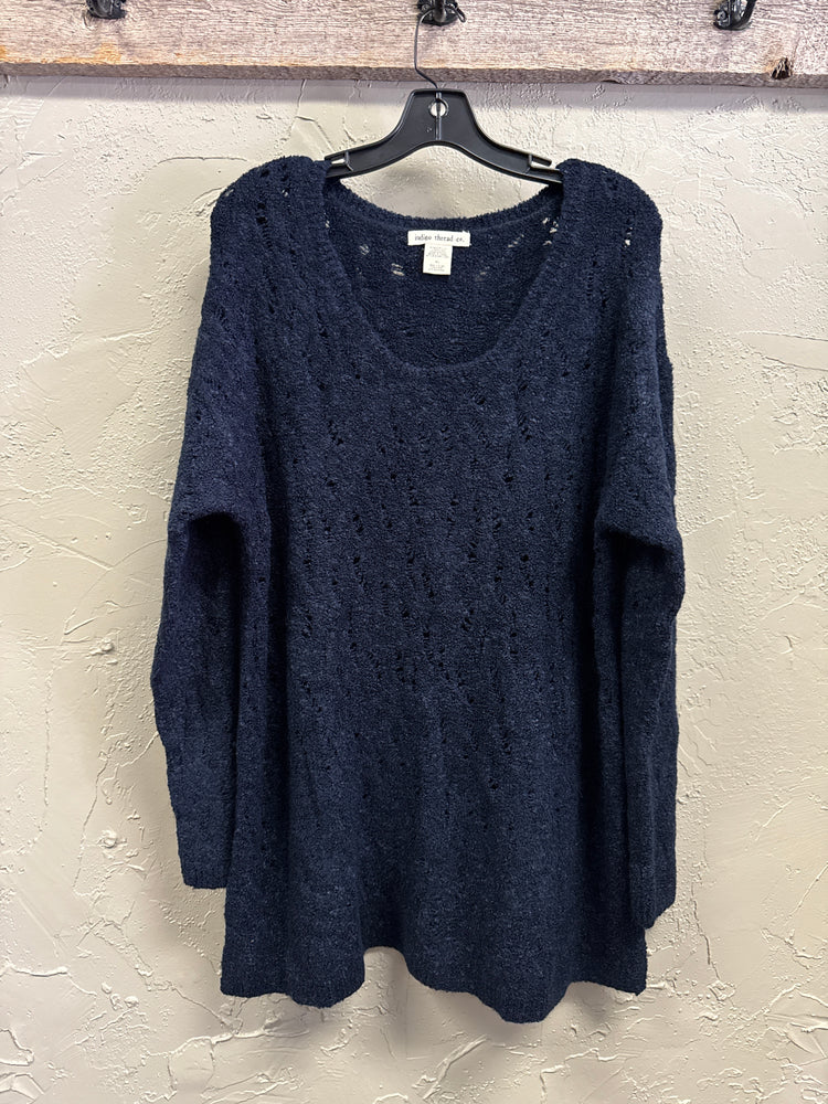 NWOT INDIGO THREAD SWEATER