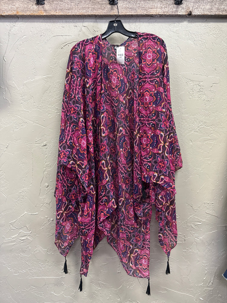 NWT LANE BRYANT FLORAL KIMONO (org$50)