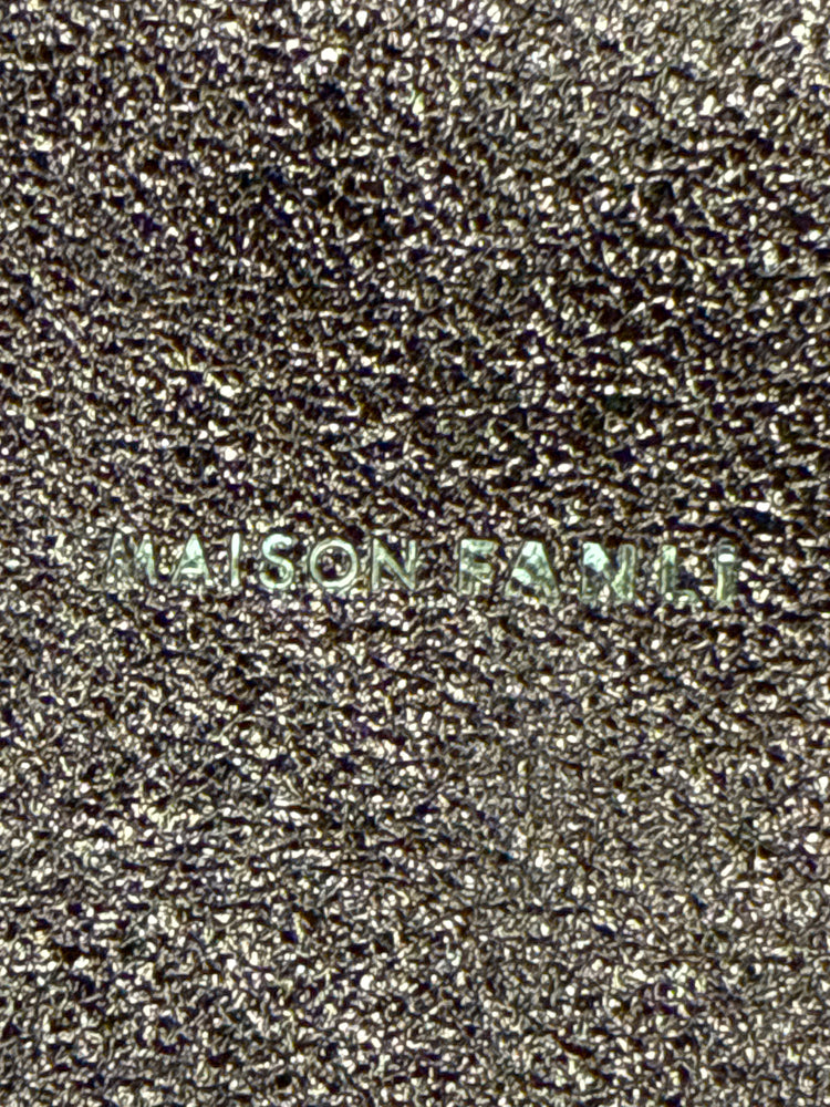 MAISON FANLI METALLIC LEATHER TOTE (org$105)