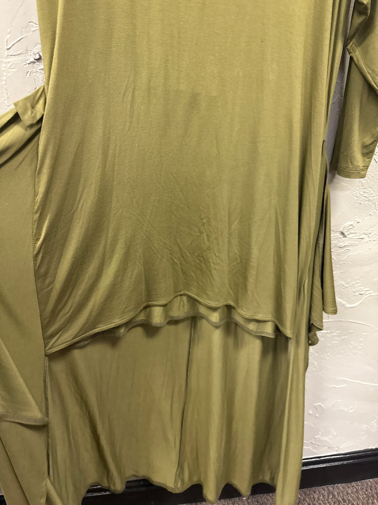 FREE PEOPLE LONG SLEEVE WRAP DRESS (org$168)