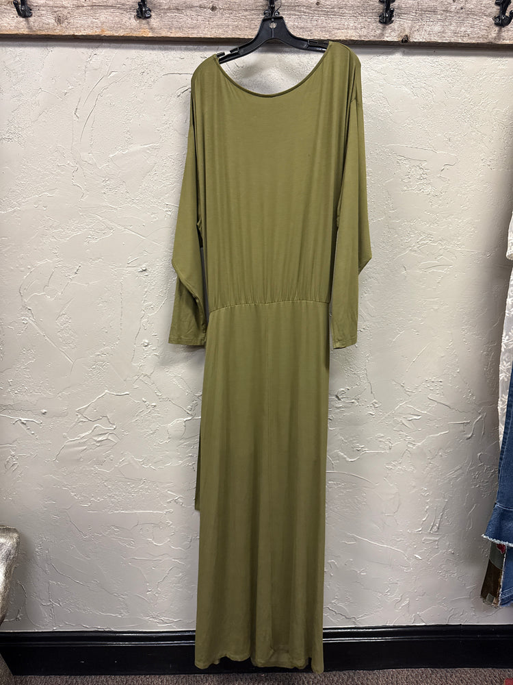 FREE PEOPLE LONG SLEEVE WRAP DRESS (org$168)