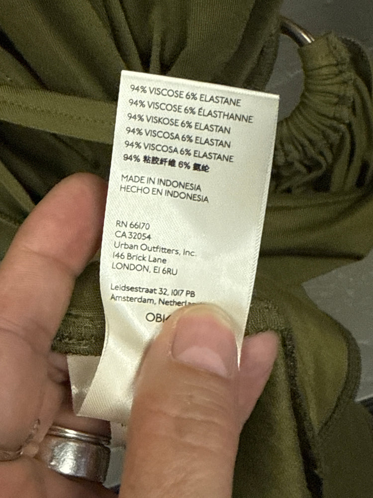 FREE PEOPLE LONG SLEEVE WRAP DRESS (org$168)