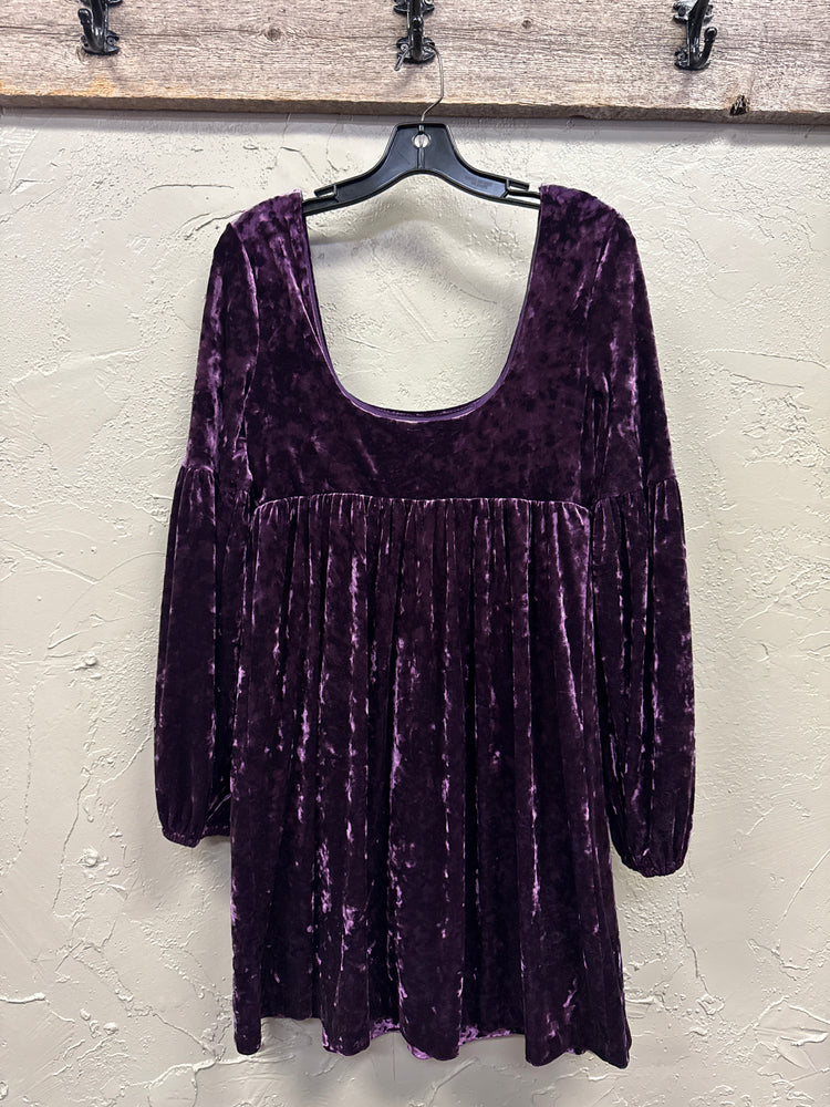 FREE PEOPLE VELVET DRESS (org$128)
