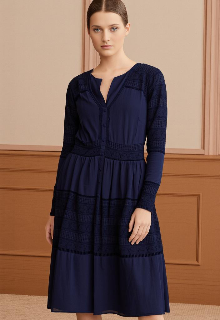 NWOT INDIGO THREAD HIPPIE DRESS