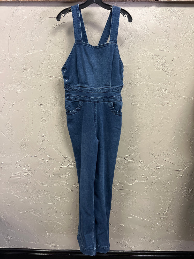 NWT FAHERTY INDIGO WASHED BIBS (org$178)
