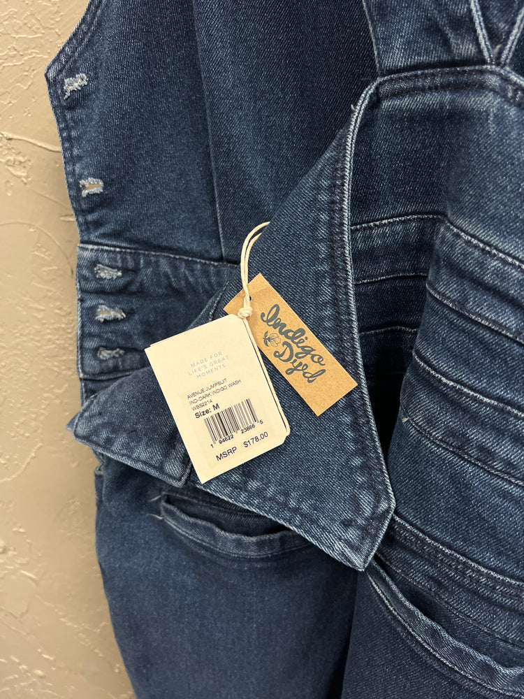 NWT FAHERTY INDIGO WASHED BIBS (org$178)