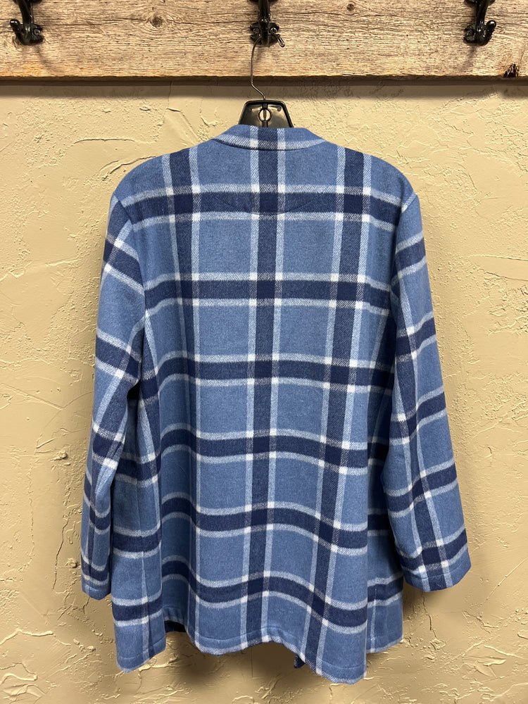 D&CO FLANNEL OPEN CARDIGAN