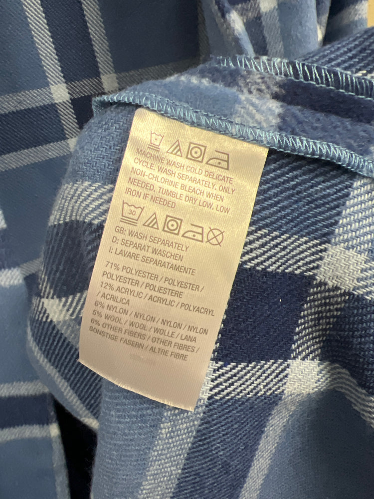 D&CO FLANNEL OPEN CARDIGAN