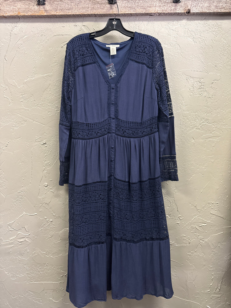NWOT INDIGO THREAD HIPPIE DRESS