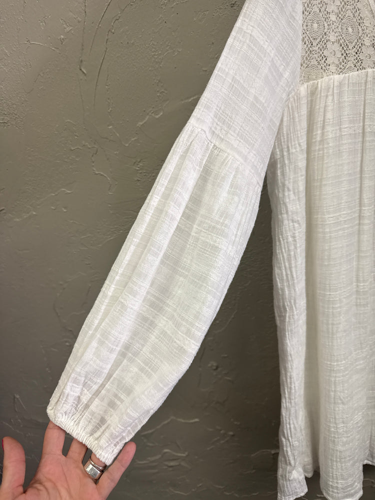 NWT VANILLA BAY COTTON GAUZE MINI DRESS