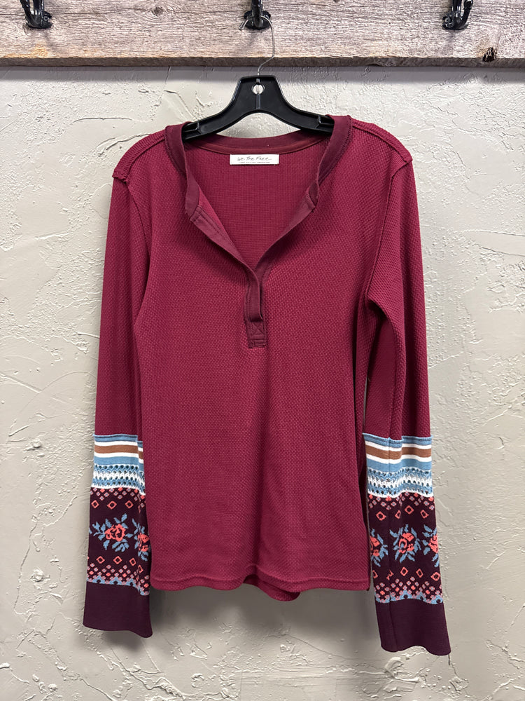 WE THE FREE NOTCH NECK TOP (org$78)